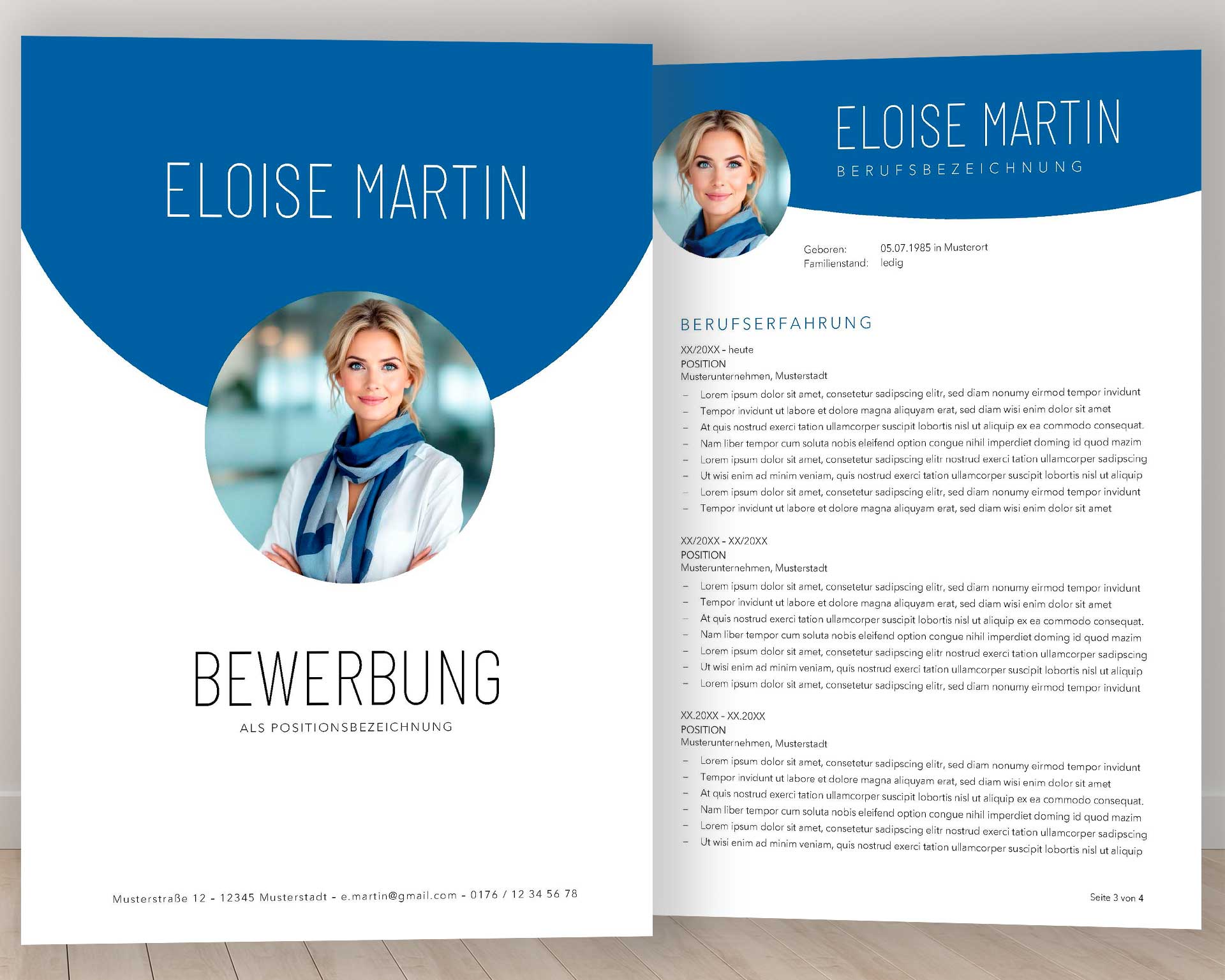 Stil-saphirblau